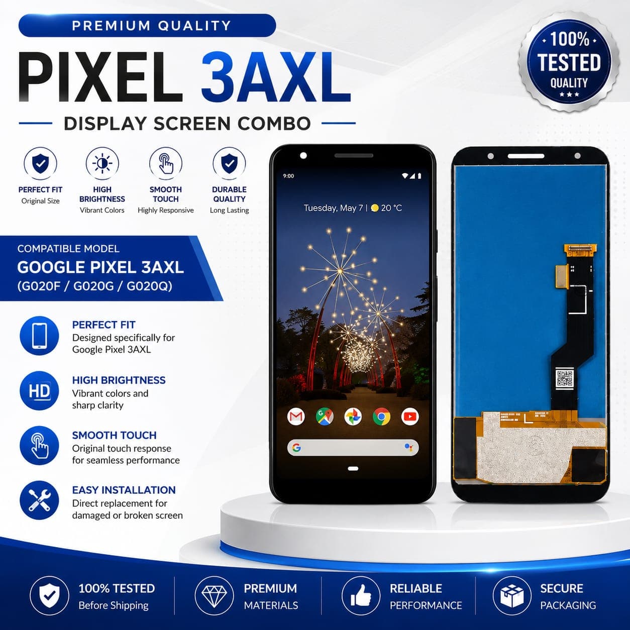 INCELL GOOGLE PIXEL 3AXL