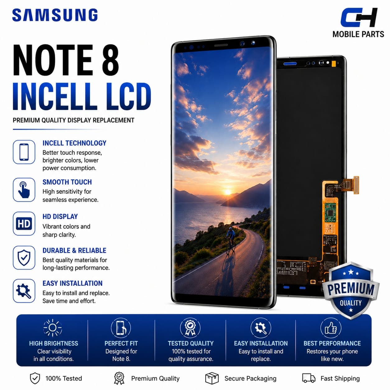 INCELL SAMSUNG NOTE8 WF